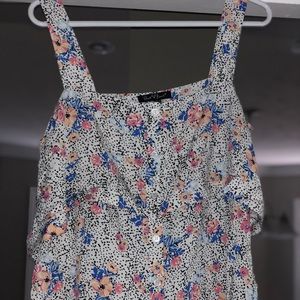 NWOT velvet heart floral top
